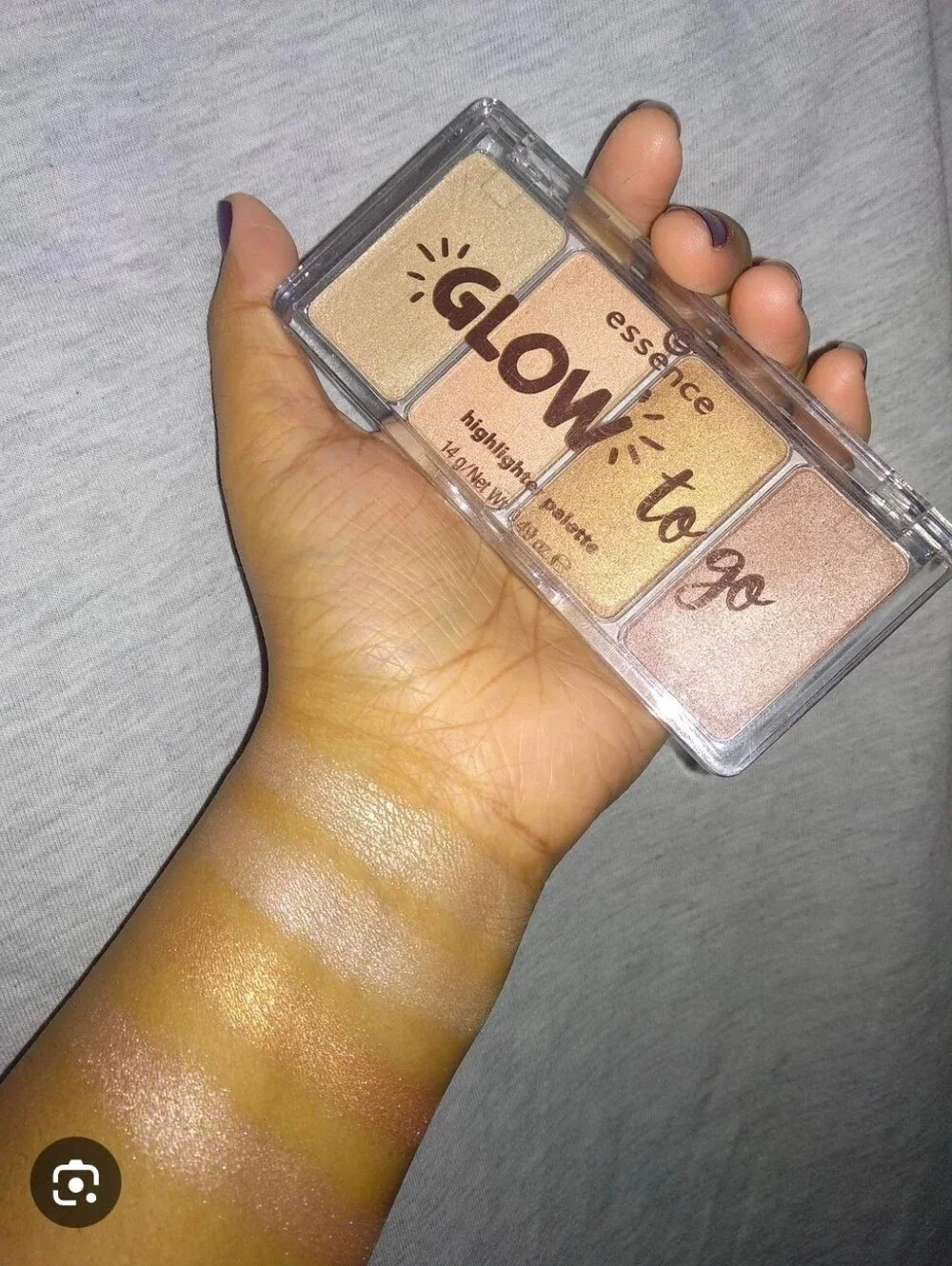 Essence Glow To Go Highlight Palette - 10 Sunkissed Glow 0.49oz Discontinued